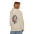 Palestine Woman Art Hoodie Unisex - Keffiyeh Scarf Dual-Sided Graphic Pullover